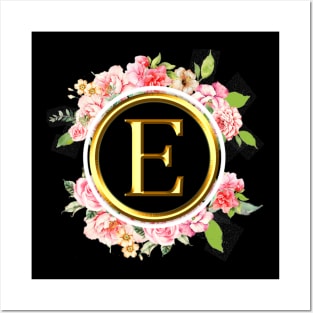 Letter E Shirt Alphabet Letter E Different Colors Posters and Art